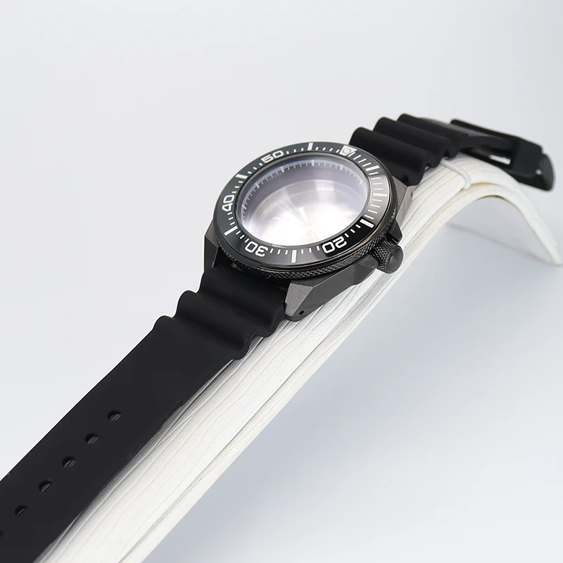 Cinturino In Gomma Per Cassa Dell'Orologio Da 43.8Mm Per Movimento Seiko Nh35 Nh36 Quadrante Da 28.5Mm Modificato Seiko Samurai Diving Accessori Per L
