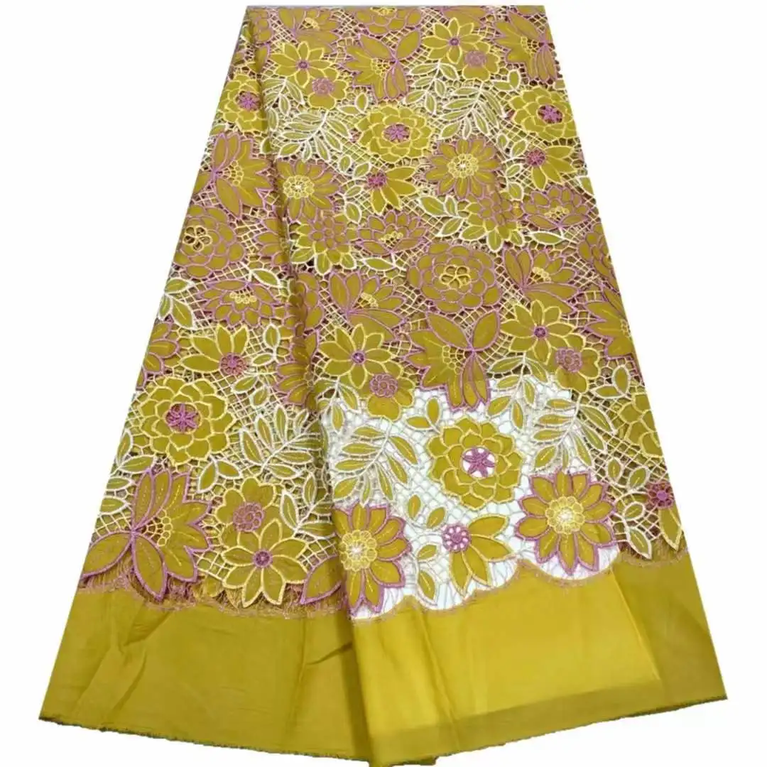 

Французская сетчатая кружевная ткань 2024, высококачественное Африканское искусственное кружево для женских свадебных платьев, пришитое Cd