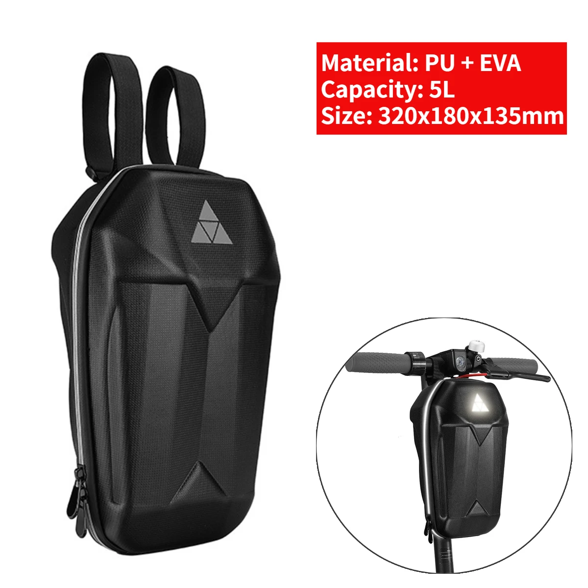 Sac de Trottinette électrique pour Guidon, Sac de Rangement Universel