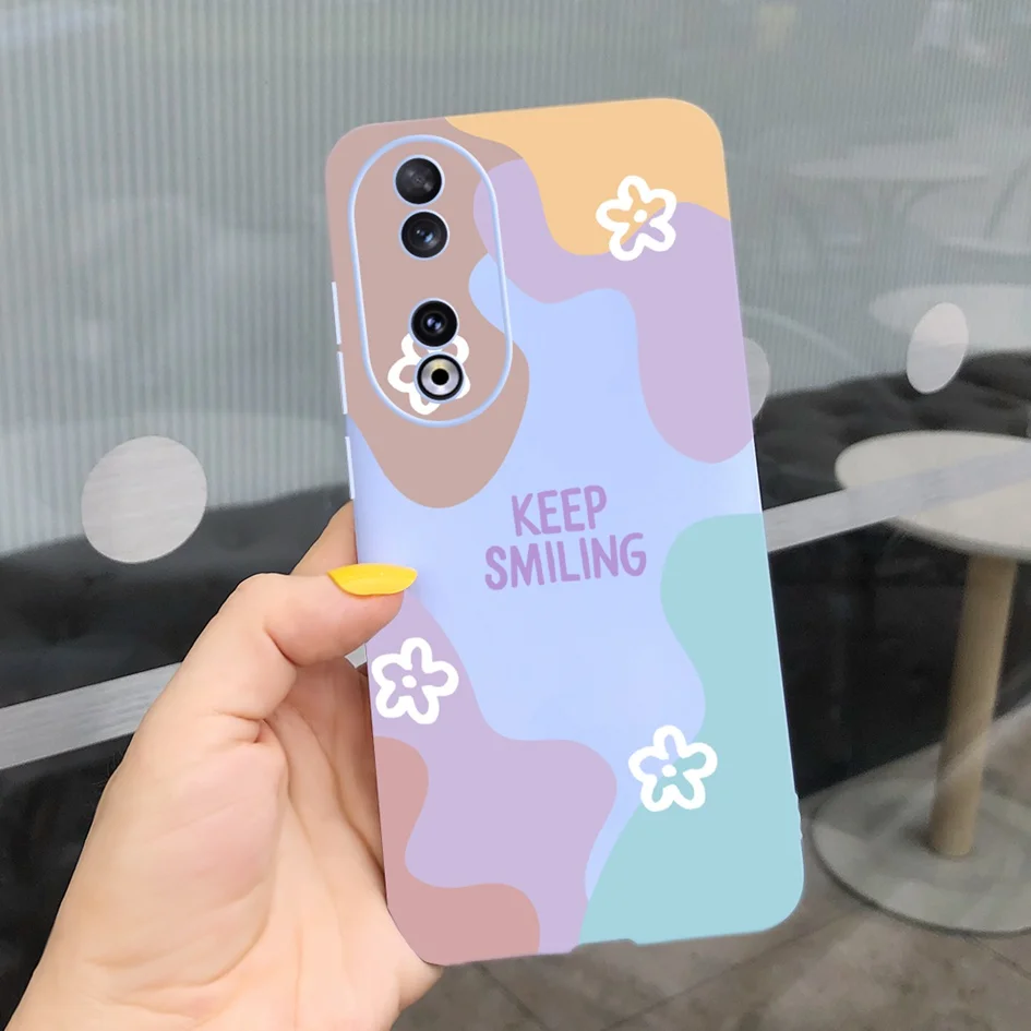 Fashion Leopard Painted Matte Soft Phone Case for Huawei Honor 90 Series