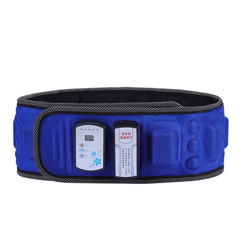 Vibro Slimming Belt Body Shaper Electric Abdominal Fat Burner 8 Motor Et21 Magnet for Weight Loss Muscle Trainer English Version Muscle Stimulator Abdominal Muscle Stimulator Fat Shaking Body Creation