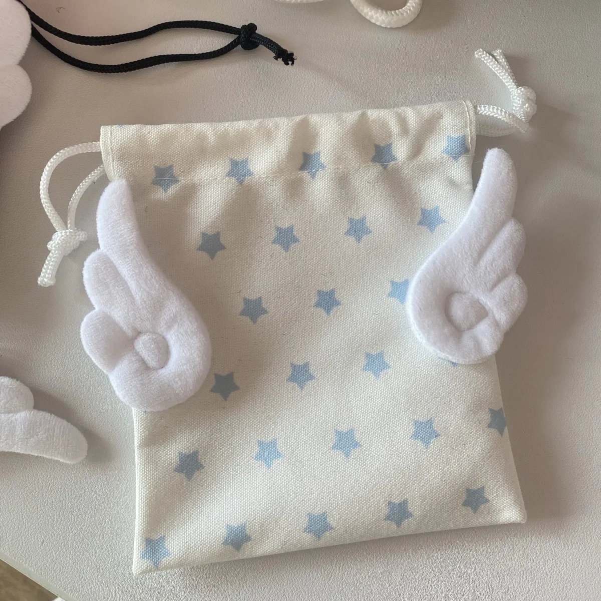 Portable Bundle Pocket Star Pattern Rope Drawstring Design Cosmetics Bag