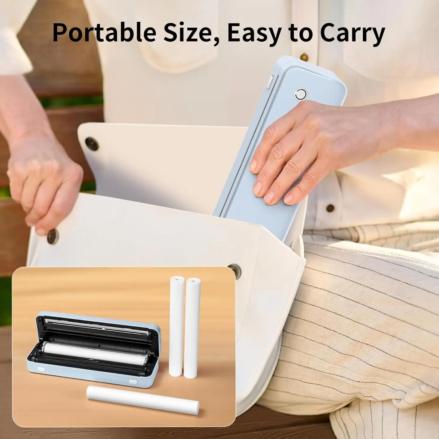 Thermal Printer Paper A4 Letter Size, 8.27x11.69''(210mm) Thermal Paper Quick-Dry, Compatible with A4 Thermal Printer,BPA Free