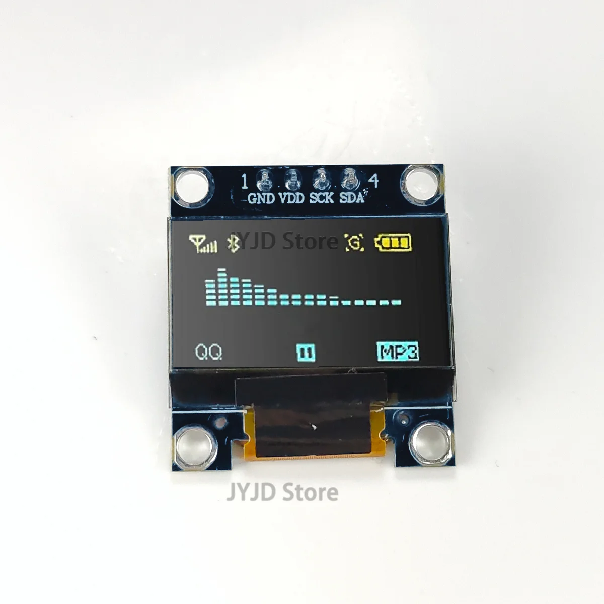 OLED 디스플레이 모듈 아두이노용 12864 LCD 스크린 보드, OLED IIC 직렬 백색, 0.96 인치, 128X64 I2C SSD1306