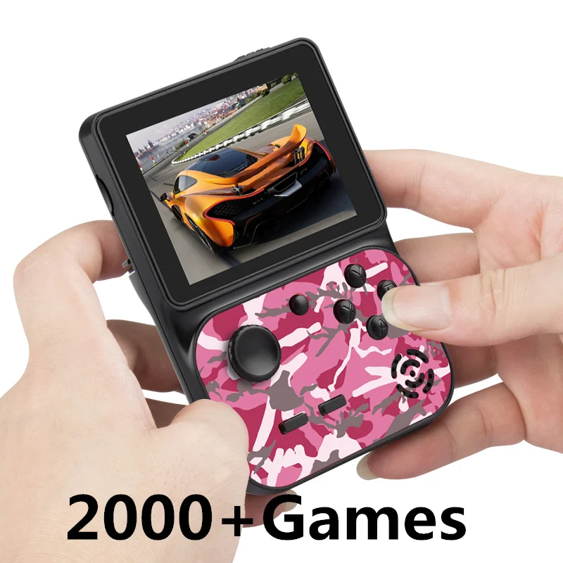 Retro Built In 10000+Games Mini Handheld Game Console Rechargeable 3inch HD Screen Kids TV Video Game Player For 5 Platforms 