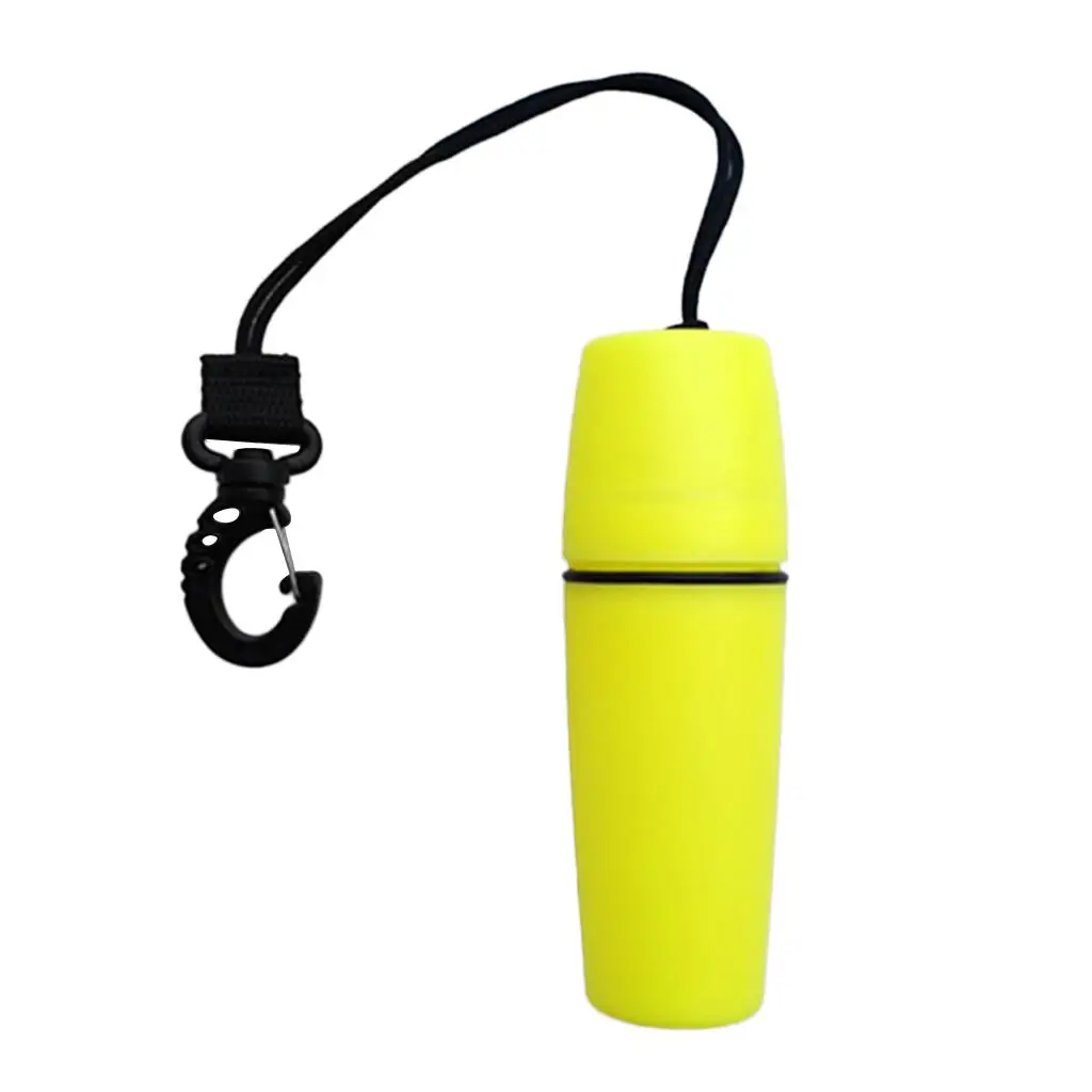 Waterproof diving storage box bottle with shape and hook for diving surfing