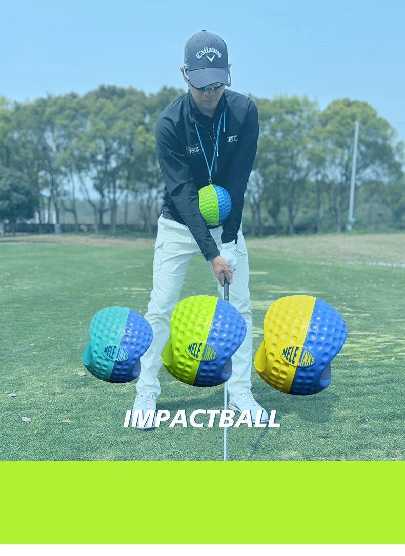 Description Picture 2 of itemGolf Swing Trainer Posture Corrector Golf Training Assistance Tools Golf Double Color Connect Ball Beginner Gesture Correction