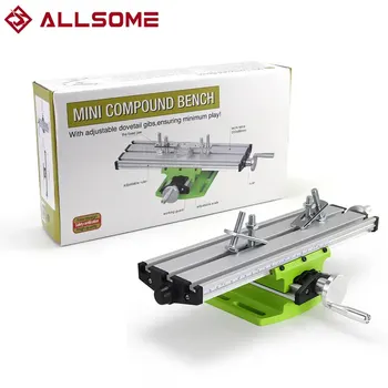 ALLSOME BG-6300 Compound Table Working Cross Slide Table Worktable for Milling Drilling Bench Multifunction Adjustable X-Y 1