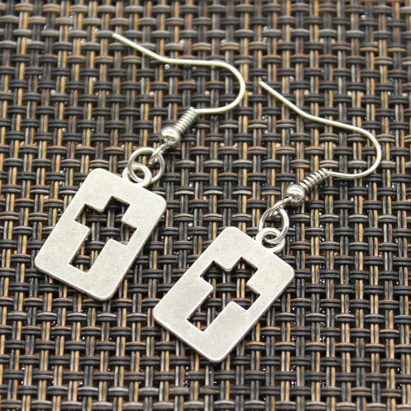 hroryn New Fashion Handmade Cross Egyptian Ankh Life Symbol Flower Cross Pendants Silver Color Earrings For Womens Style 5