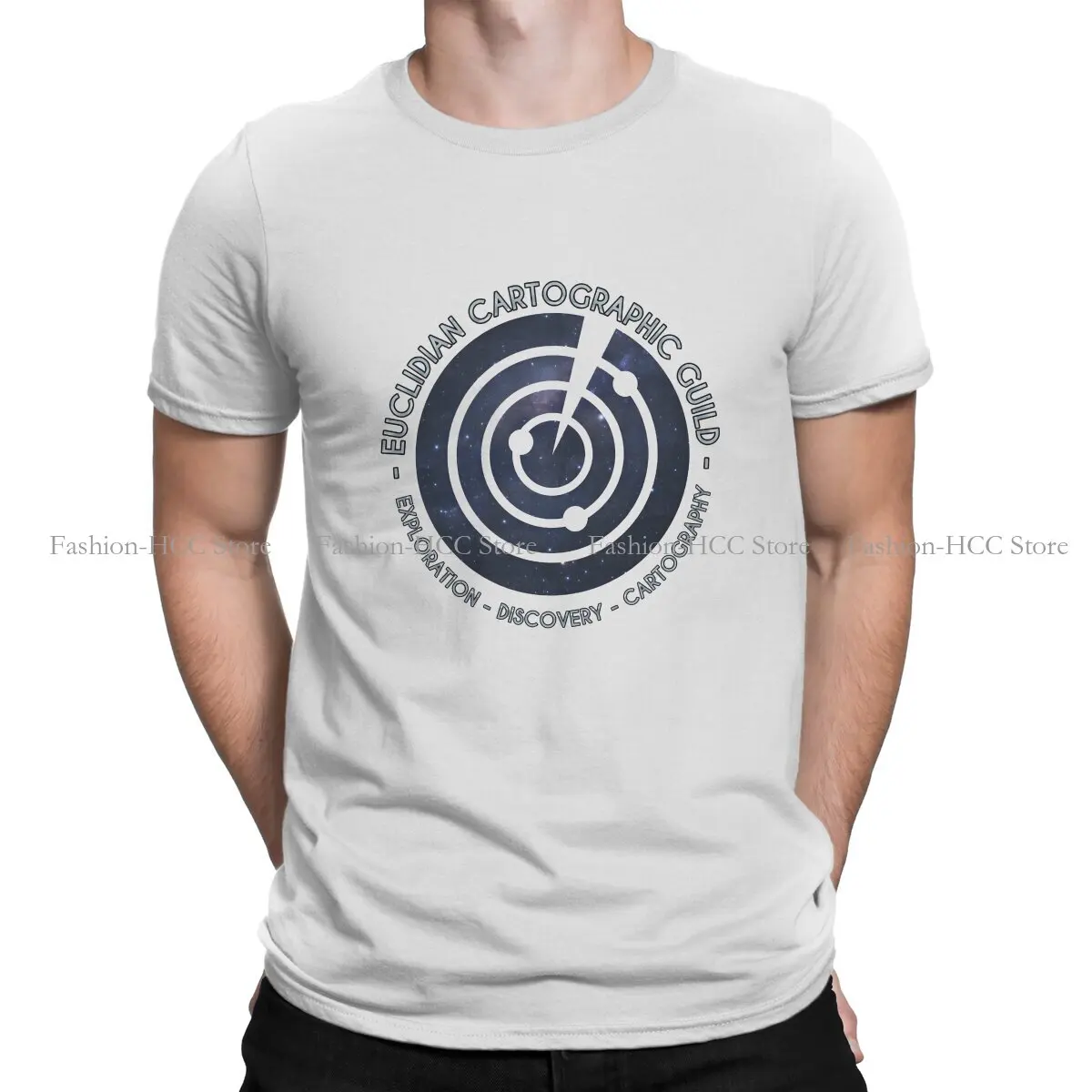 

CARTOGRAPHIC Harajuku Polyester TShirt No Man's Sky Style Streetwear Casual T Shirt Men Tee