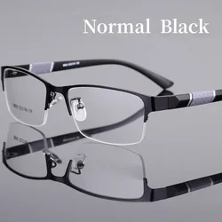 Professional Photochromic Half Frame Eyeglasses (Normal black)