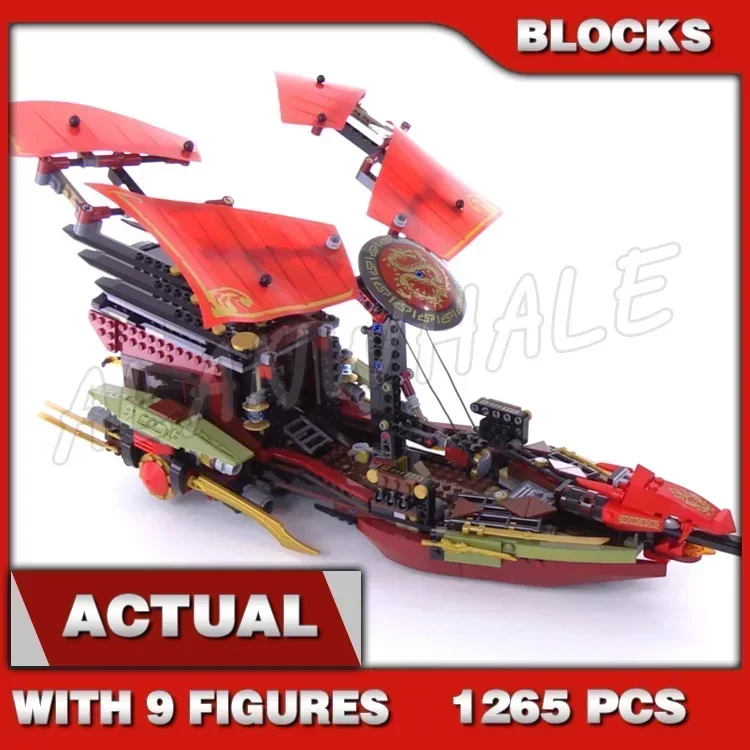 

1265pcs Final Flight of Destiny's Bounty Morro's Ghost Dragon 10402 Building Blocks Set Biricks Compatible with Model