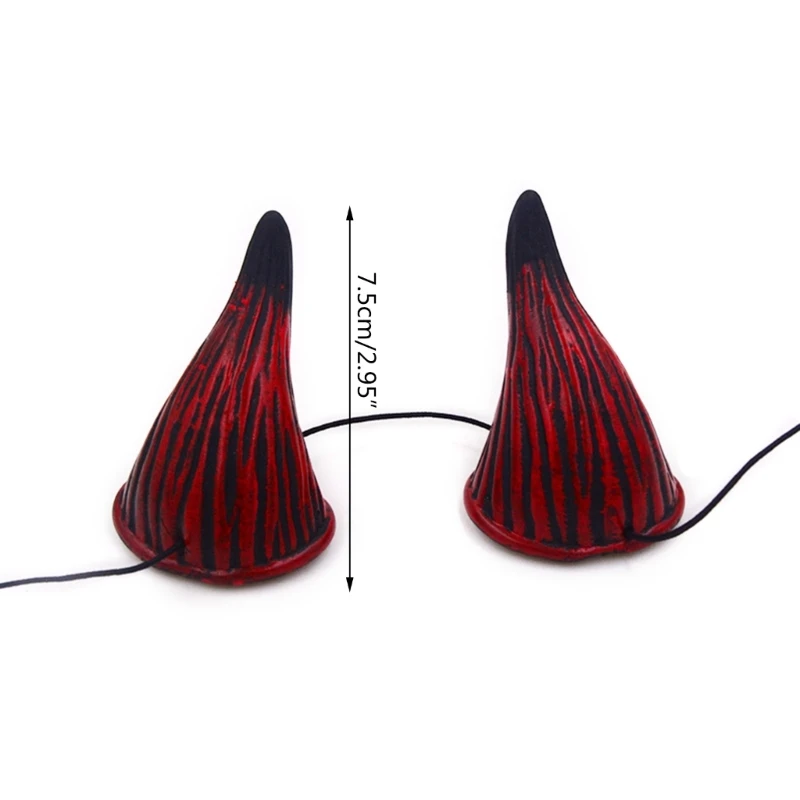 Party Devil Horn Headband for Adult Kids Cosplay Costume Bull Horns Hairhoop Halloween Headdress Night Club Headpiece anime cosplay props