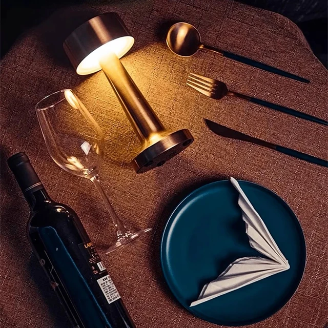 Retro Bar Table Lamp Lampara De Noche Dormitor Abajur Room Decor Decoration Chambre Desk Bedroom Coffee Luces Led Night Light 6