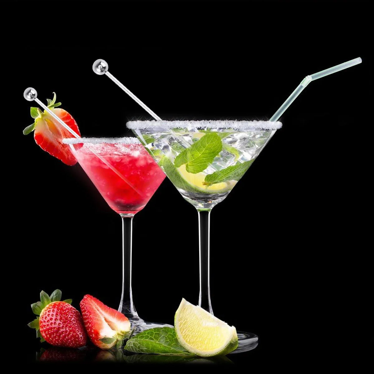 

Fruit Sticks Stainless Steel Cocktail Picks Fruit Stick Toothpicks fruit stick For Party Bar Cocktail Fruit Stick Supplies