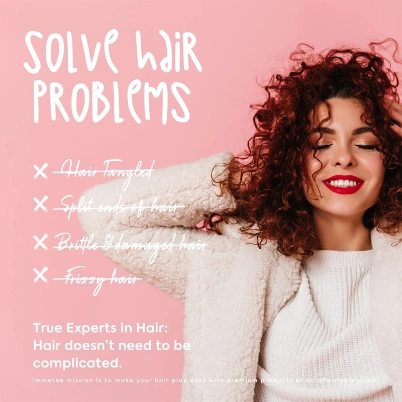 Hair Conditioner Enhancer Hair Elastin Perfect Cream Care Hairstyle Curly Styling Control IMMETEE