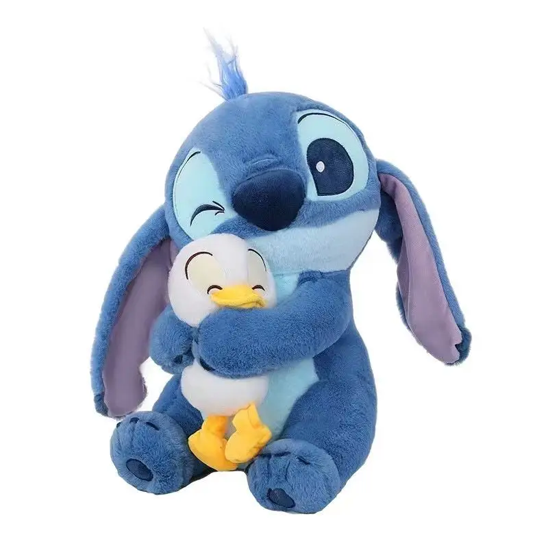 2025New Disney 30cm Plush Doll Stitch Lilo Doll Cute Duck Stitch Plush Stuffed Toy Christmas Children'S Birthday Gift Kawaii Toy