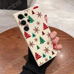 Festive Christmas Tree Graphic Phone Case Cover for A50 (Ivory white 2A460)