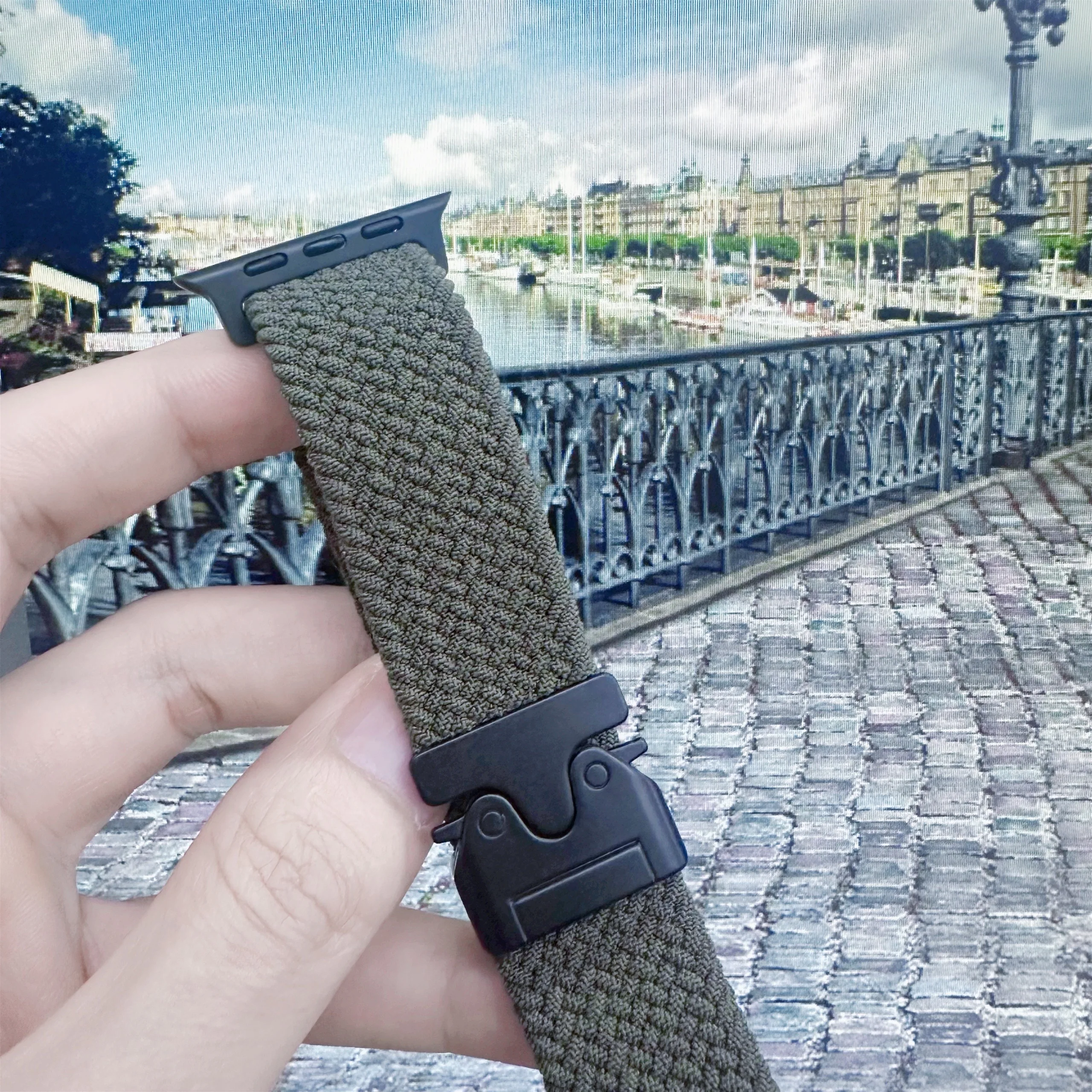 ตัวเลือกสินค้า สร้อยข้อมือ Apple Watch 46-38 มม. ใส่ได้หลายขนาด คุณภาพดี