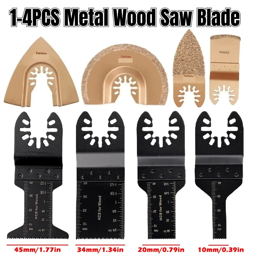 4-1Pc 10mm-45mm Multi-Function Saw Blades Oscillating Saw Blade Power Tool Accessories Universal Metal Wood Cutting Cutter Blade 10pcs lot universal car key blank 88 kd blade uncut metal spare key head for jac s3 s5 m3 replacement key blade locksmith tool