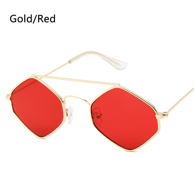 Sexy Hot Lips Shape Sunglasses Retro Small Frame Metal Sunglasses Fashion Ocean Lens Sunglasses for Men and Women
