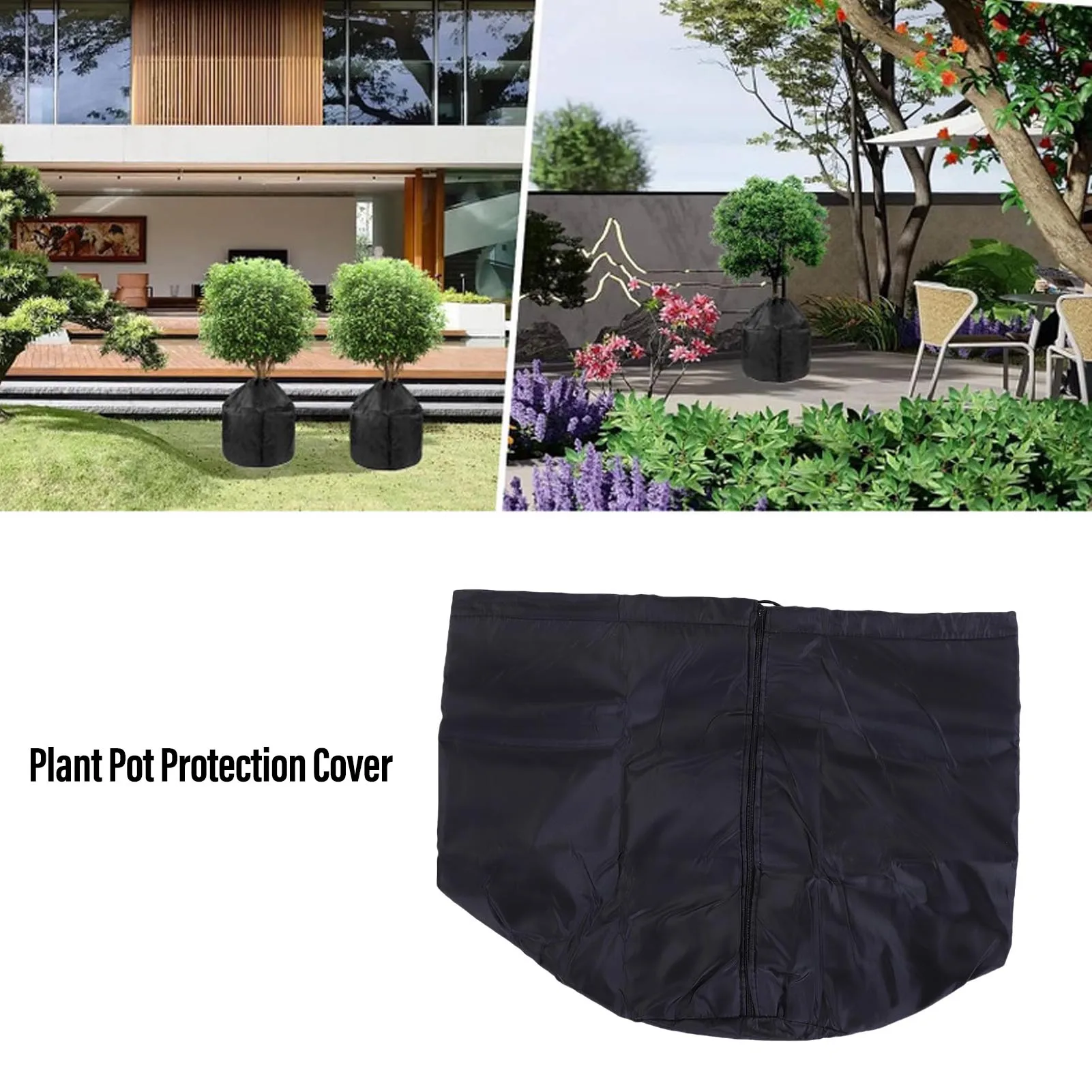 Plant Pot Protection Cover Oxford Cloth Aluminum Foil Thermal Flower Pot Protection Bag for Winter Garden Outdoor Potted Plants
