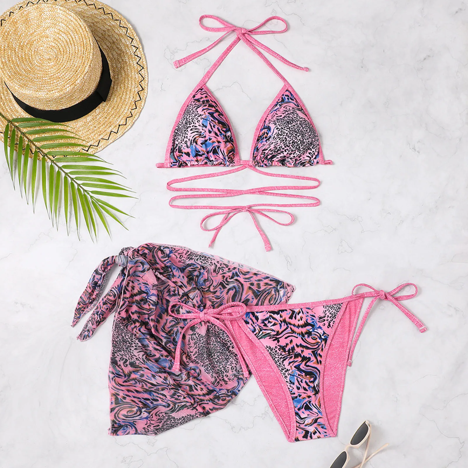 

Сексуальный купальник бикини, женский купальник, комплект бикини пуш-ап, Бразильский купальный костюм, пляжная одежда, комплект бикини из трех предметов для женщин