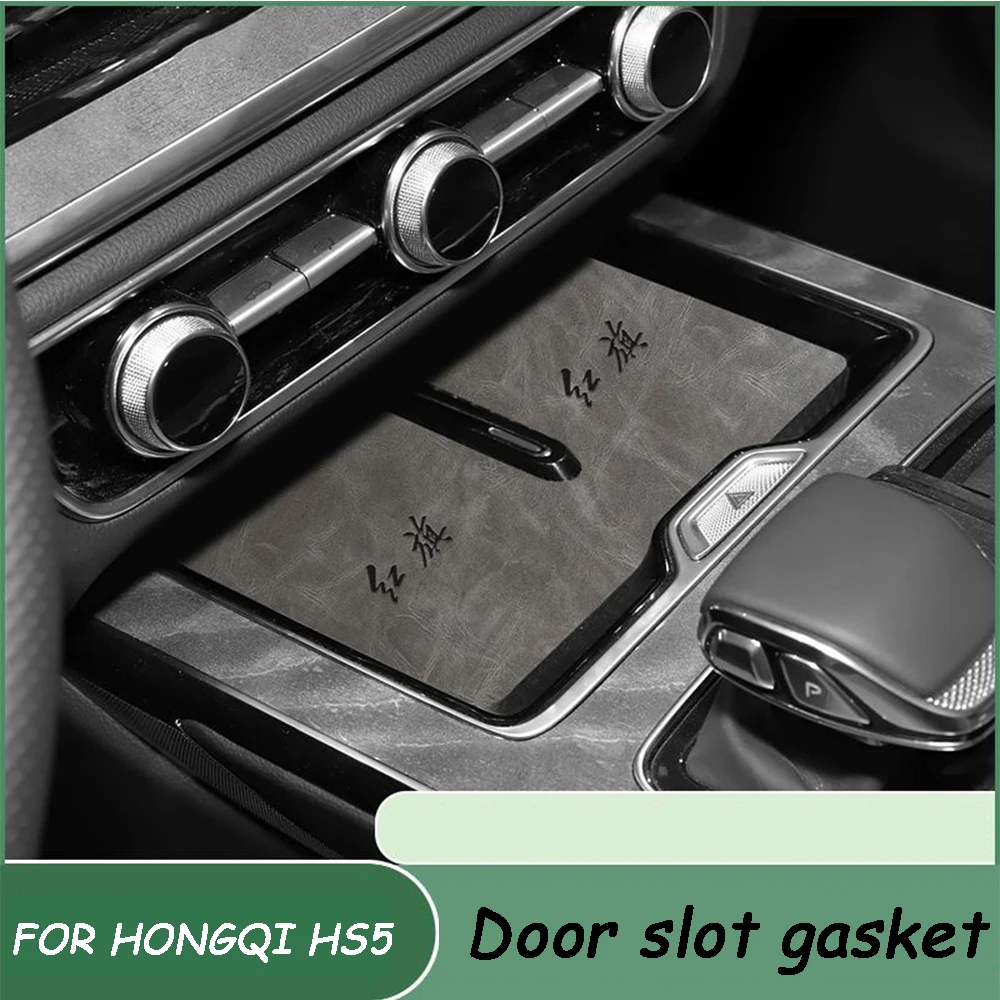Per Hongqi Hs5 2023 Restyling Car Interior Door Groove Mats Gate Slot Pad Antiscivolo Cup Mat Cover Door Slot Pad Accessori
