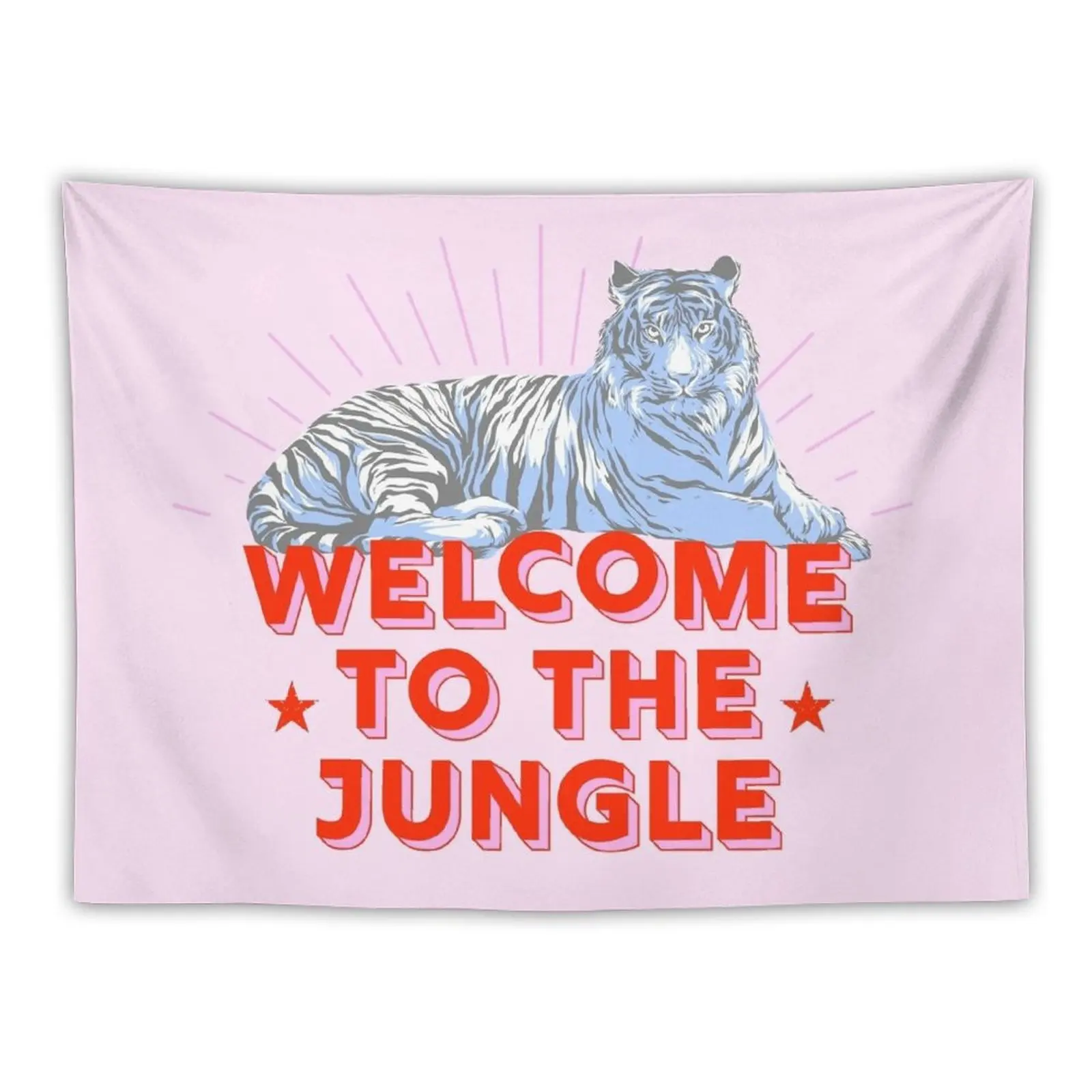 

Retro Tiger - welcome to the jungle Tapestry Wall Decorations Wall Hangings Decoration Decorations For Room Tapestry