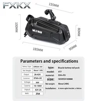 Batterie pour vélo électrique 48v 36v 10Ah 12Ah, pack de batteries Li-ion étanche pour moto/scooter/vélo 250W-750W avec chargeur 2A 4