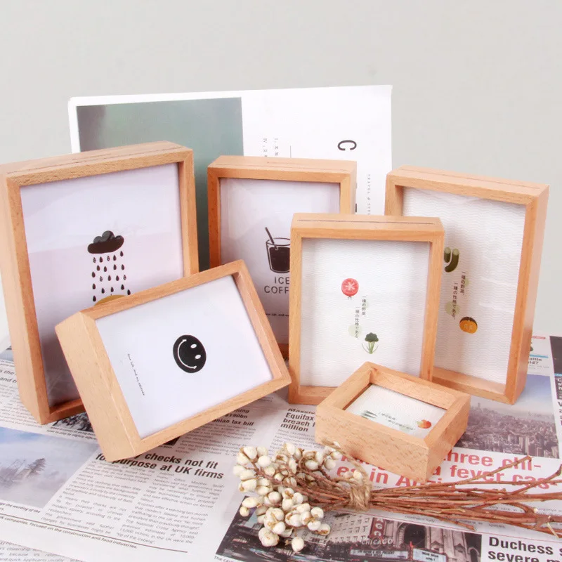 Creative European Style Simple Photo Studio Photo Frame Wooden Frame Decoration Home Bedroom Living Room Decoration photo frame wood canvas frame wood photo frame wood frame wood picture frame art frames