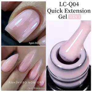 LILYCUTE 7ml Quick Extension Gel Nail Polish Pink Milky White For French Nails Art Manicure Construction Rubber Base Gel Varnish