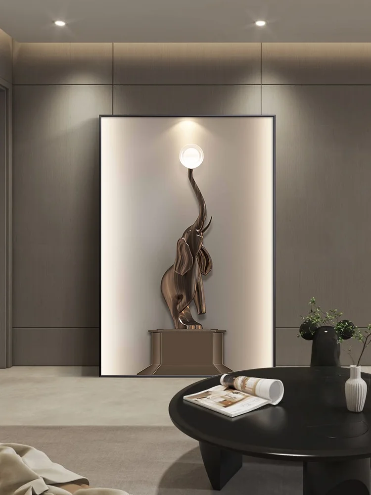 LED Elephant Wall Art 4