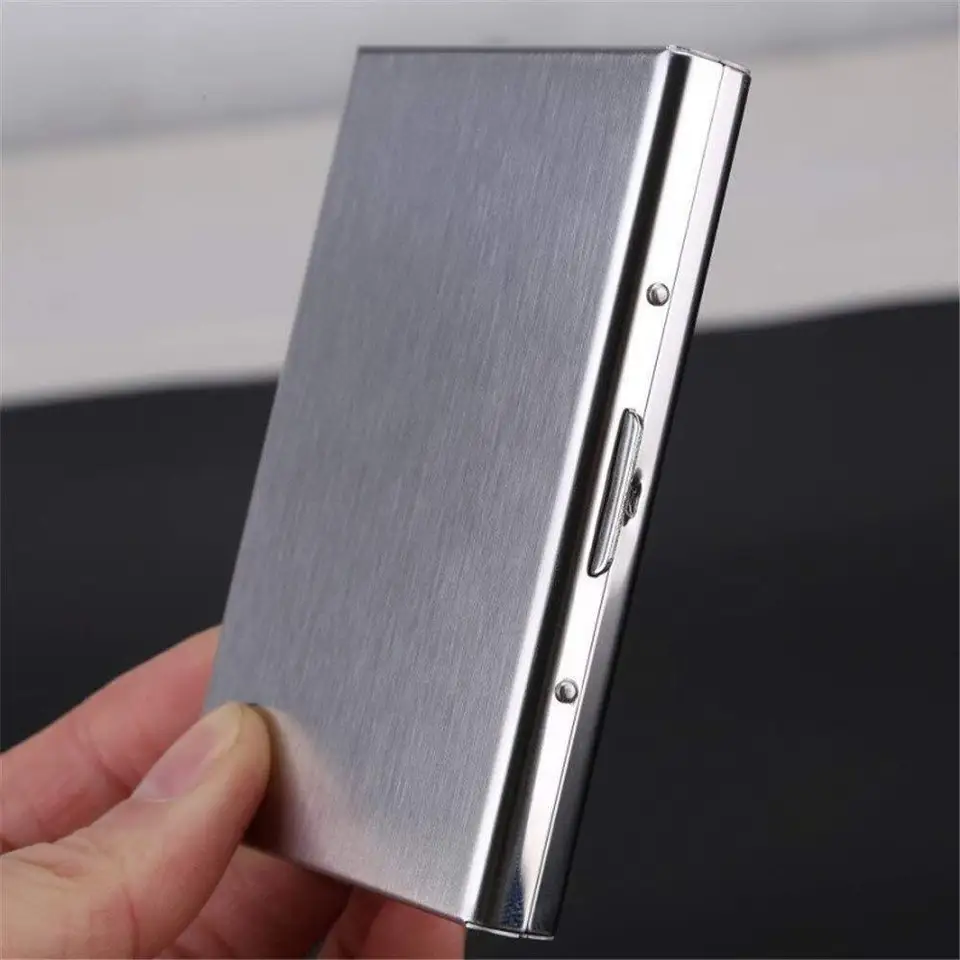 ToLuLu Creditcardhouder, mini RFID kleine aluminium kaarthouder met