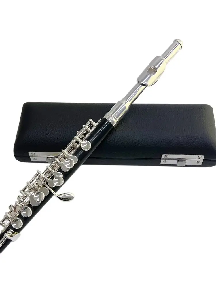 NAOMI Professional Nickel Plated Piccolo Excellent Ebonite Rubber Wood Piccolo Key of C Set