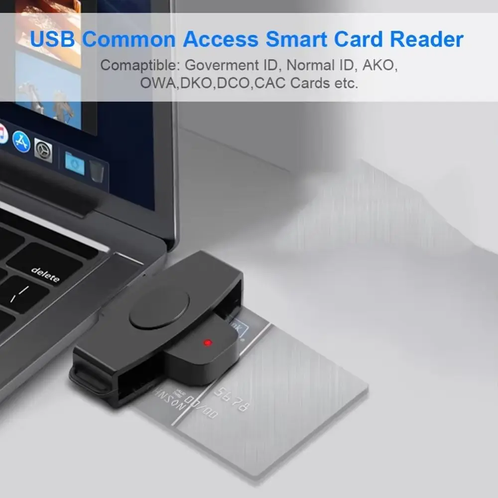 USB 타입 C 카드 리더 어댑터 타입 C 어댑터 고속 스마트 카드 리더 데이터 전송 미니 사이즈 USB C 카드 리더