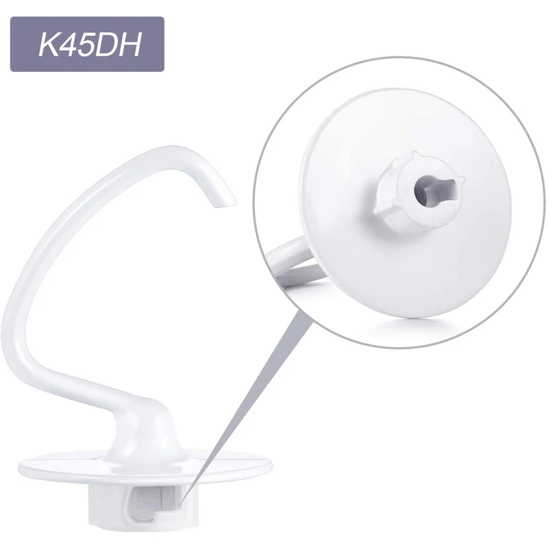 Blender Kit for K45DH Dough Hook,K45WW Wire Whip,K45B Coated Flat Blade Scraper,3 Pcs Bowl Vertical Mixer Repair Kit
