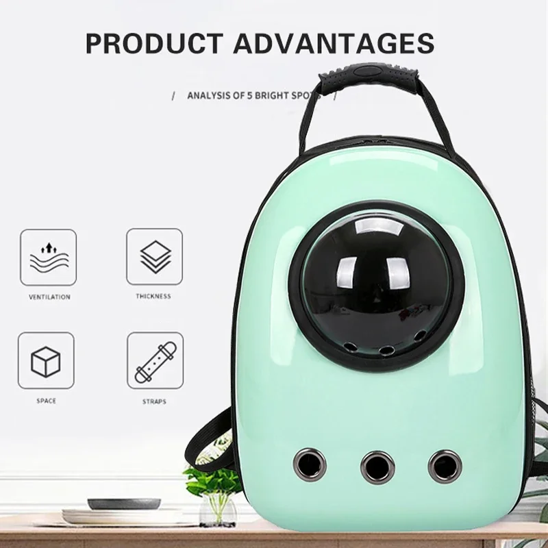 

Portable Capsule Cats Puppy Cat Carrier Backpack for Accessories Space Kitty Astronaut Transportation Transparent Bag