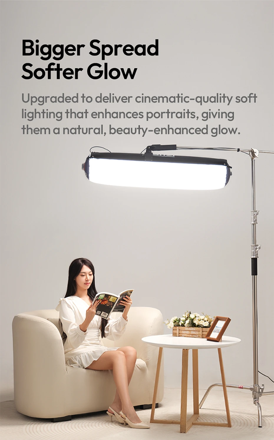  AL120/AL60 Bi-color Inflatable LED Light Air Tube Video Light 2700-6500K for I