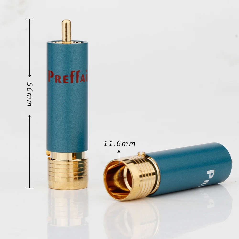 R1722 4 teile/los Vergoldete HIFI RCA Stecker Hallo-end Preffair Referenz 8NX RCA Anschlüsse – Detail 1