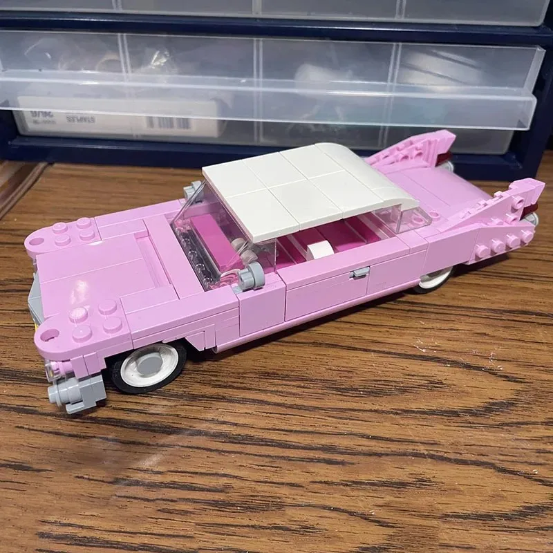 Kreative Garage MOC 1959 Jahr 62 Serie Modell Baustein DIY Zusammengebautes Spielzeug Kleine Partikel Ziegel Kinder Freundin Geschenk – Detail 2