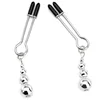 Metal Nipple Clamps clips ring bell torture slave BDSM breast Bondage restraint Sex Toy For Women Couple play Game 1