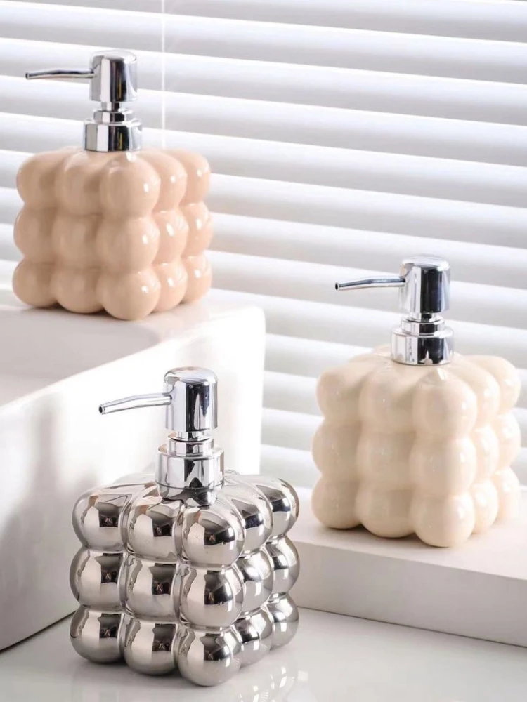 

Bathroom Lotion Bottle Pump, Liquid Soap Dispenser, Shower Gel Shampoo Container, Cute Hand Wash Press Jar, 450ml