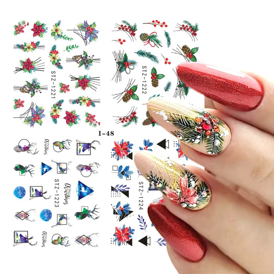 Lily White Nail Art Nails Water Transfers Decals Stickers Wraps