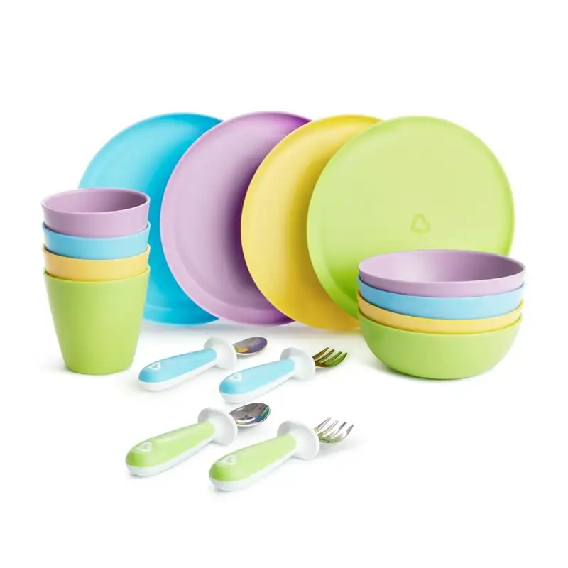 

Piece Toddler Dining Set, BPA Free, Plastic, Multi-Color Accesorios freidora Aluminium pan Air fryer silicone liner Silicone air
