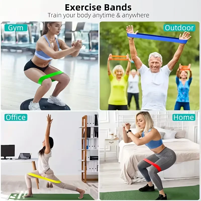 5-Piece Yoga Resistance Bands Set for Strength Training and Body Sculpting
