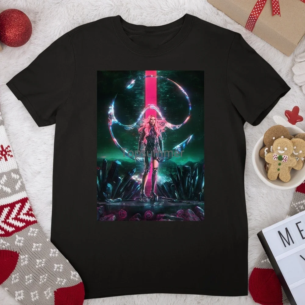 Lady Gaga - Chromatica Album Graphic Cotton Black Unisex S-234Xl T-Shirt Se594