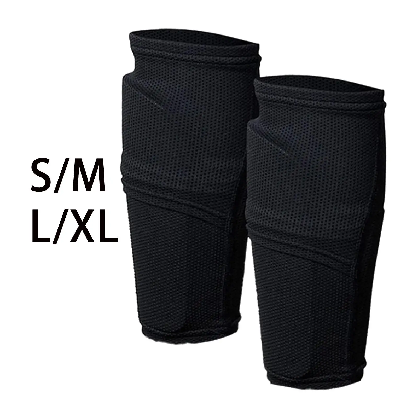 Football Shin Soccer Shine Pads Breathable Leg Sleeves, Legging Socks for Kicking Ball Kids Beginners