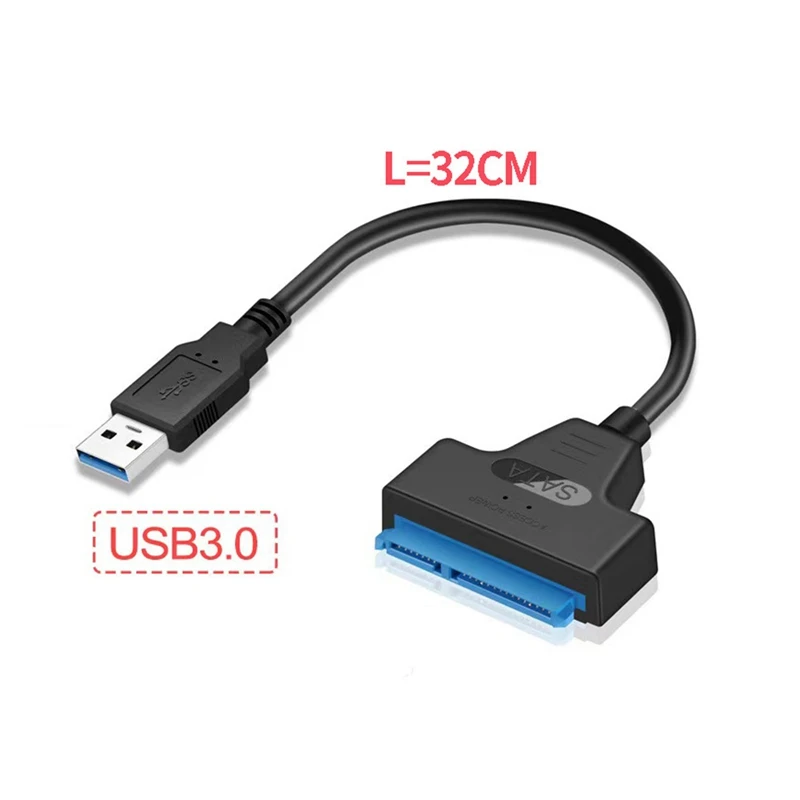 USB SATA 케이블 Sata 3-USB 3.0 어댑터 케이블 지지대, 2.5 인치 SSD HDD 하드 드라이브