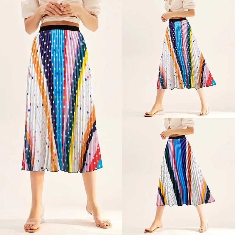 

Rainbow Print Skirt for Women Sweet and Refreshing Style for Summer skirts